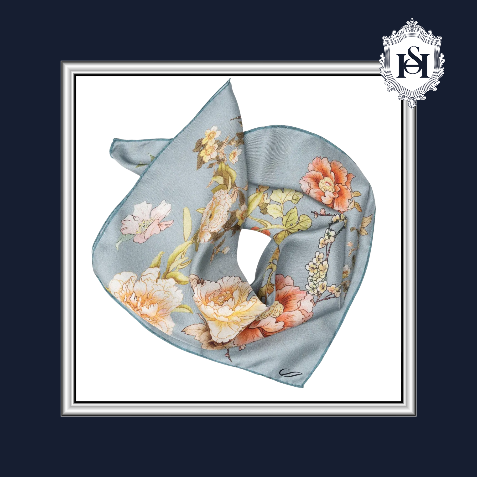 CARINA SILK BANDANA POWDER BLUE | N° 1 Woman