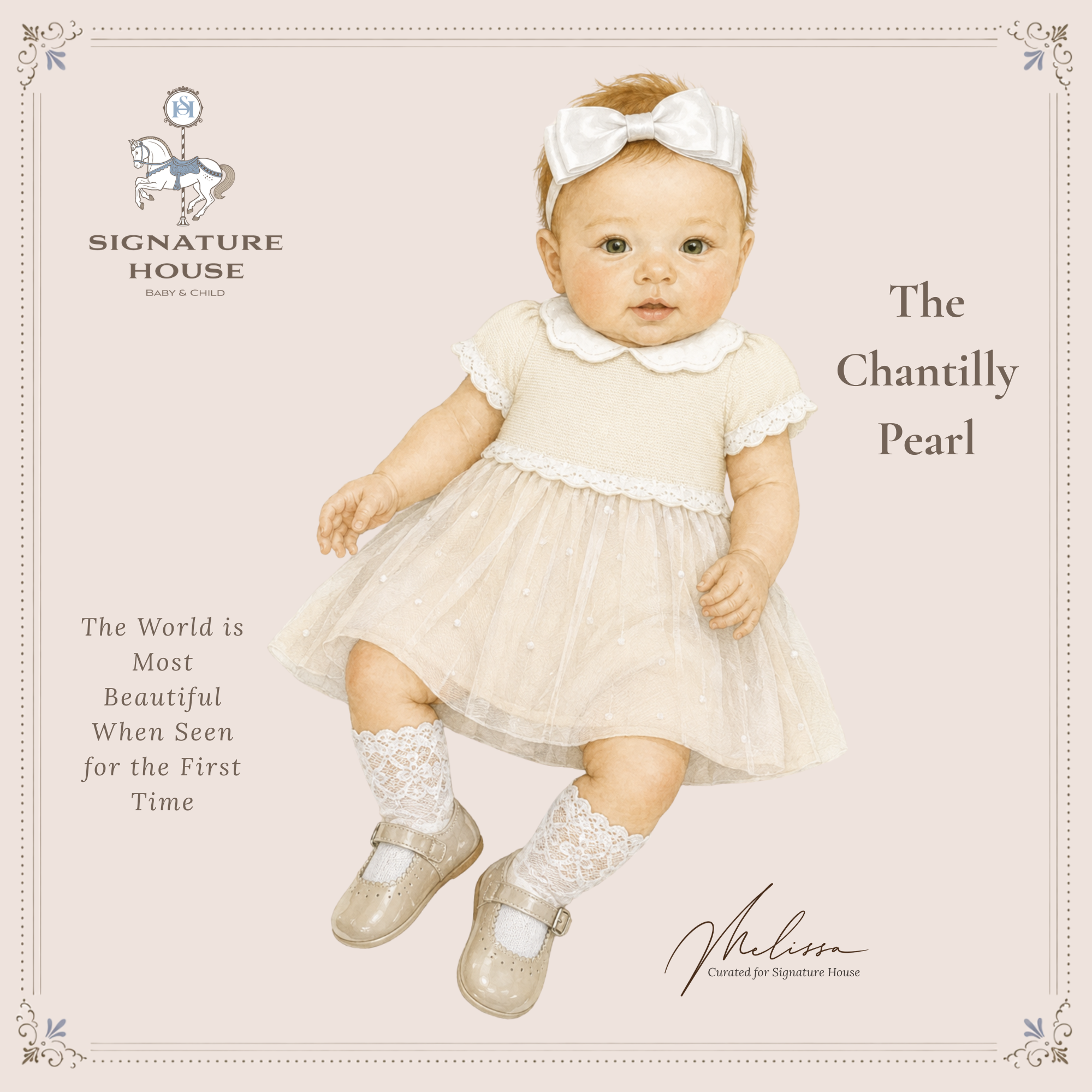 THE CHANTILLY PEARL | Newborn Girl | Nº 3 Baby & Child