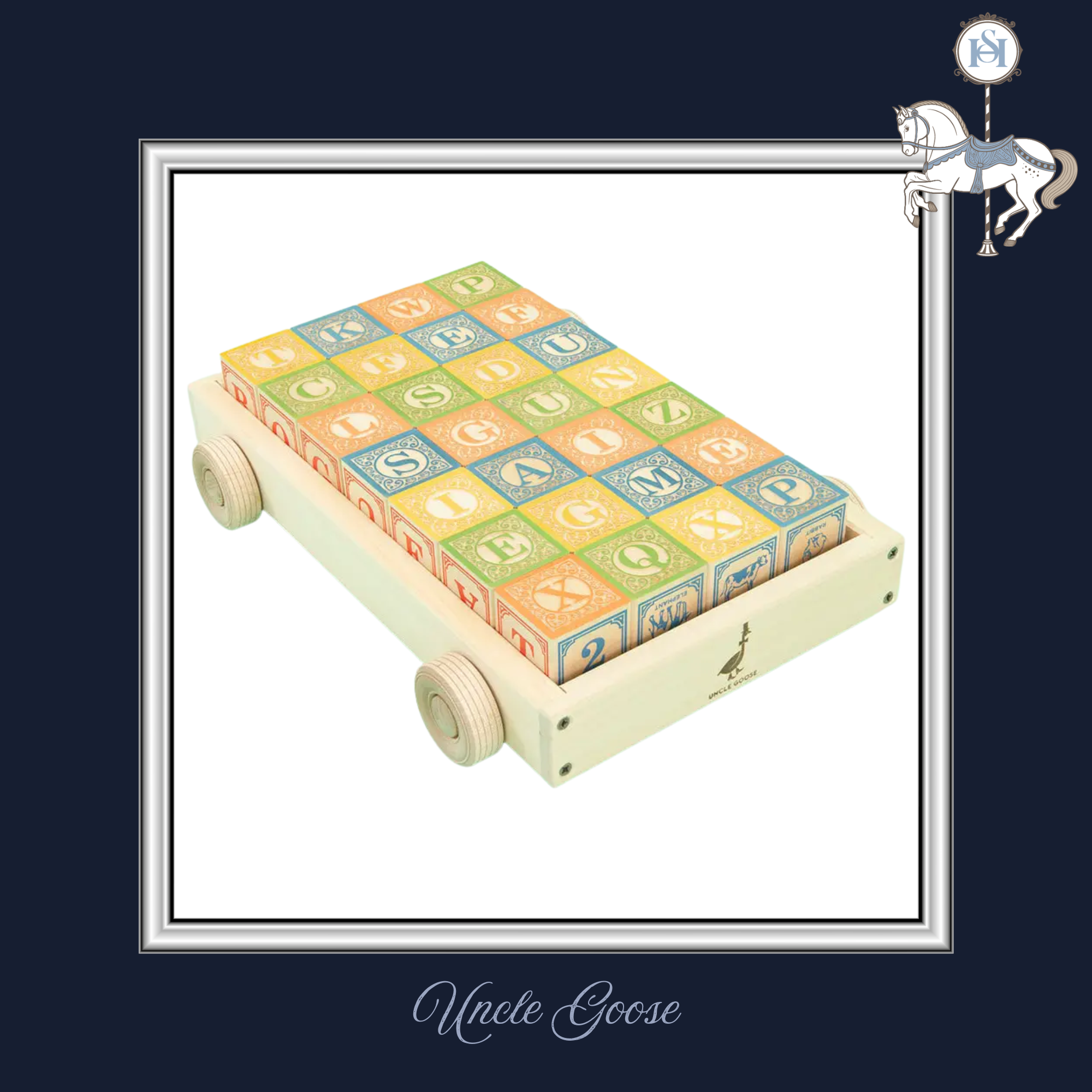 CLASSIC ABC BLOCKS IN WAGON | Wooden Toys