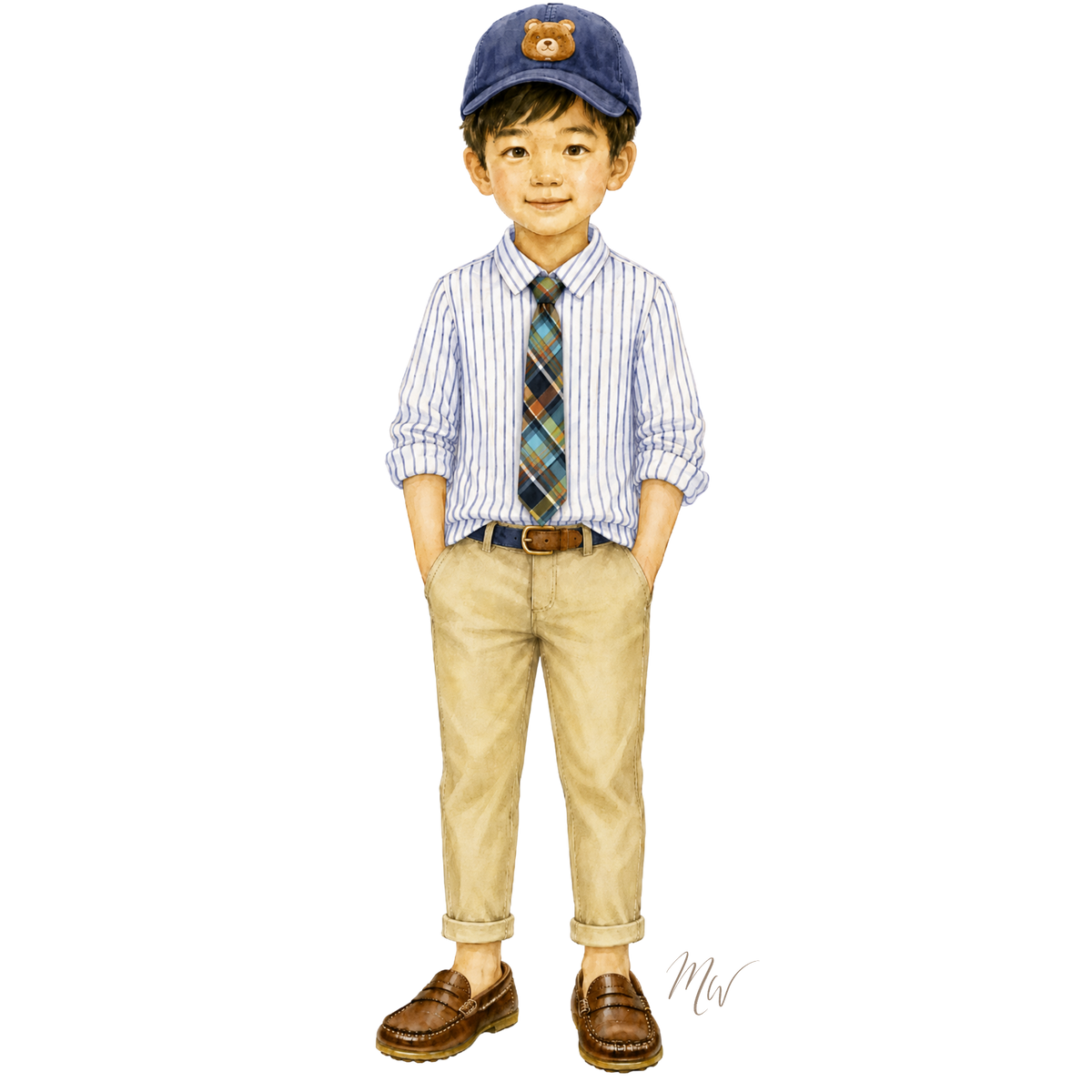 THE CRESTFIELD | Boy Madras & Khaki Ensemble