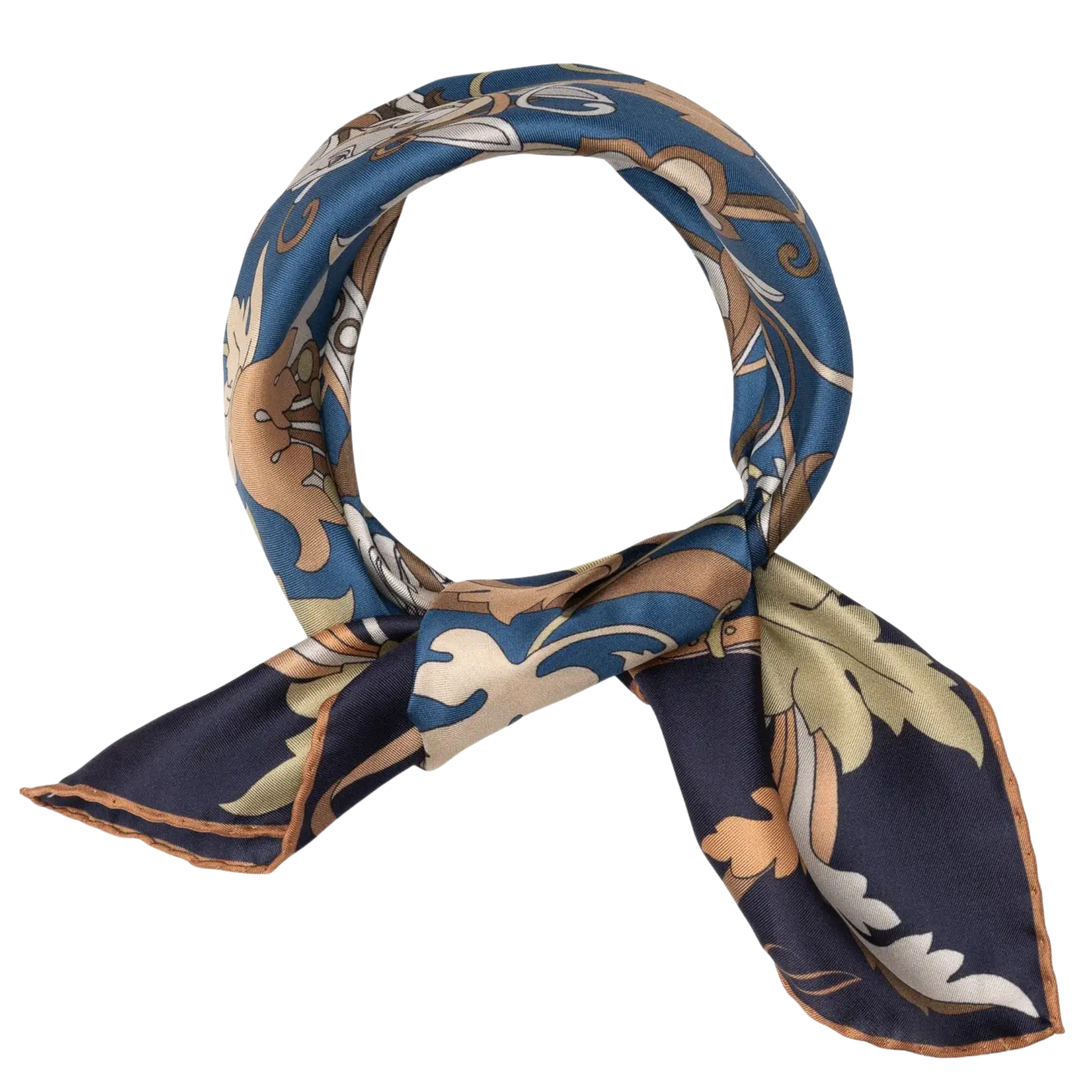ELENA MIDNIGHT BLUE SILK BANDANA | N° 1 Woman