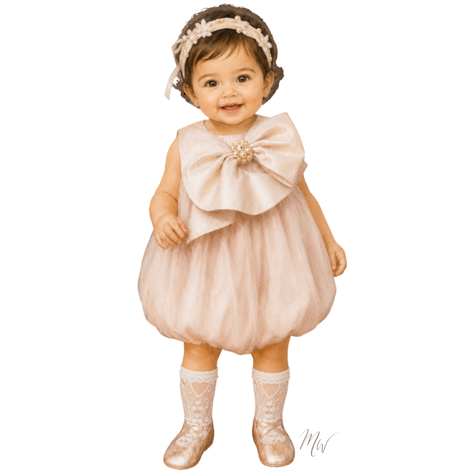 THE GILDED PEACH | Baby Girl Tulle Romper Ensemble | Nº 3 Baby & Child