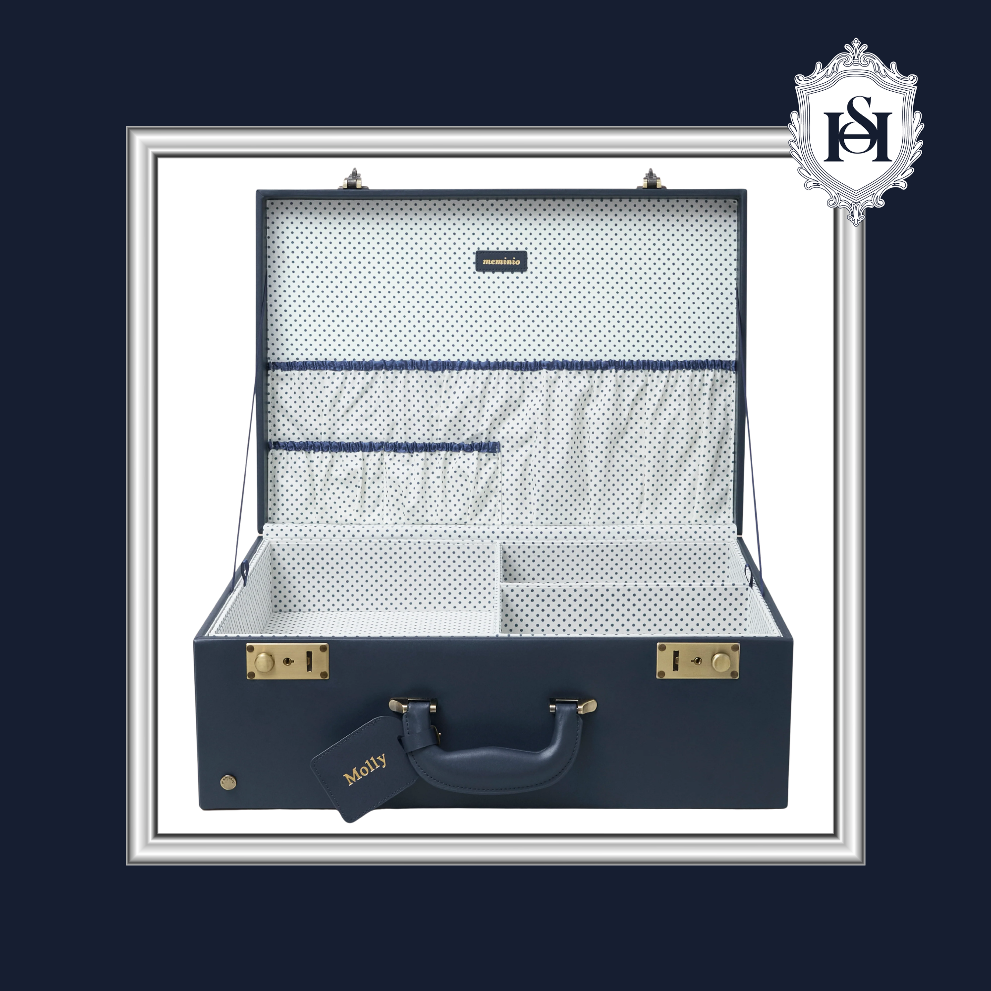 LARGE NAVY MEMORY CASE | Nº 1 Woman