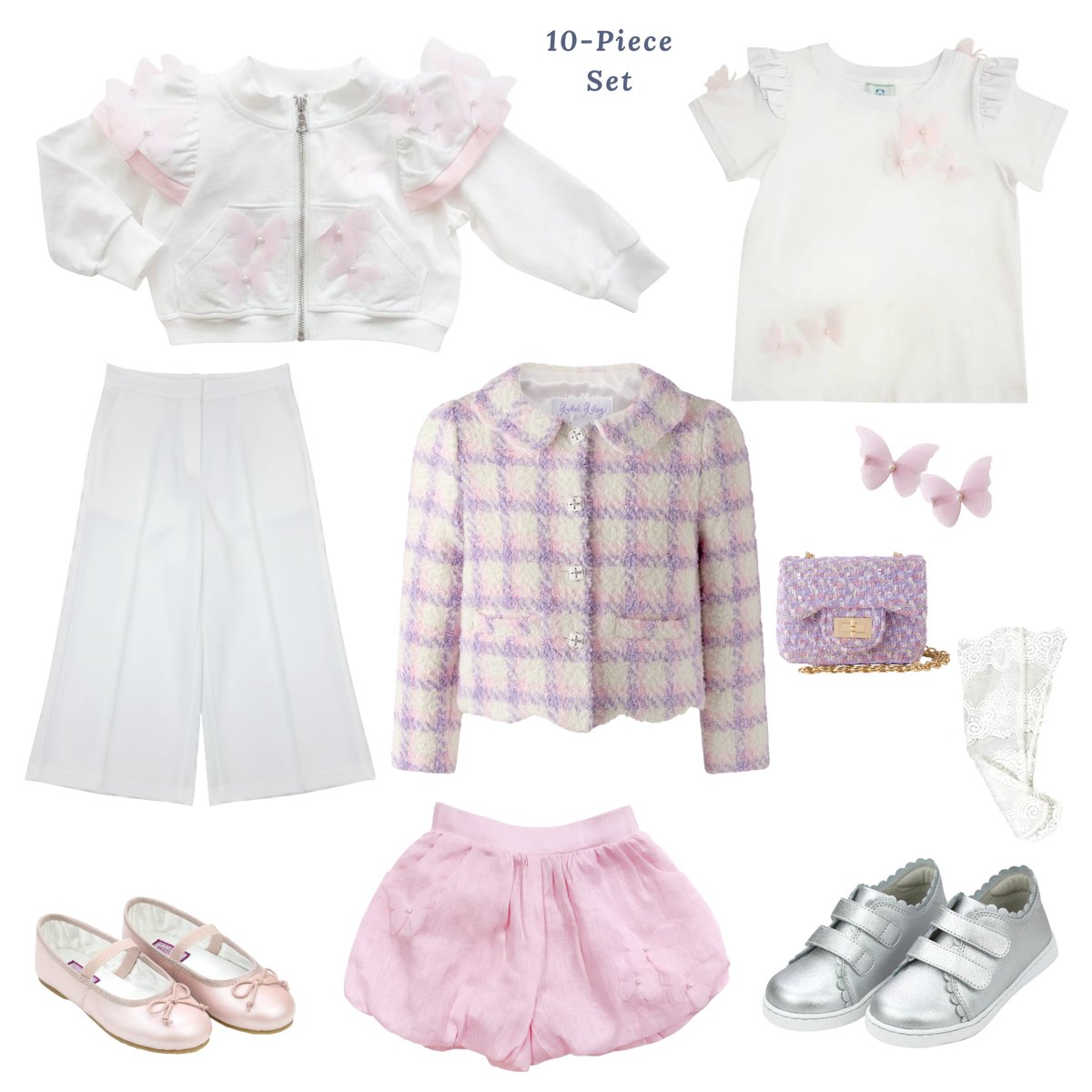 THE SAKURA BUTTERFLY | Girl Pink & Lavender Trousseau