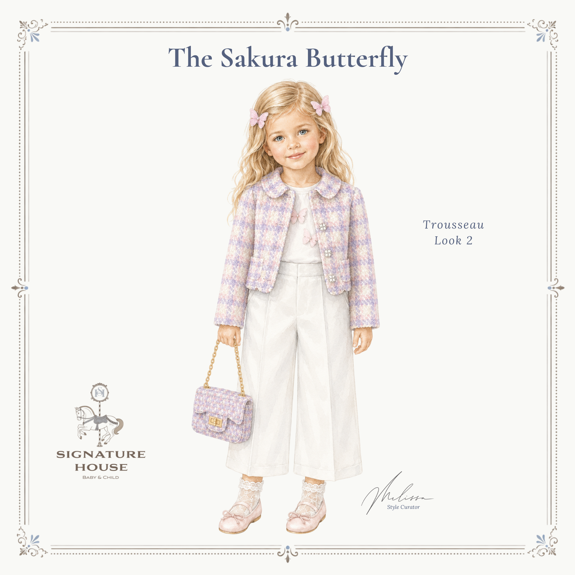 THE SAKURA BUTTERFLY TROUSSEAU | GIRL