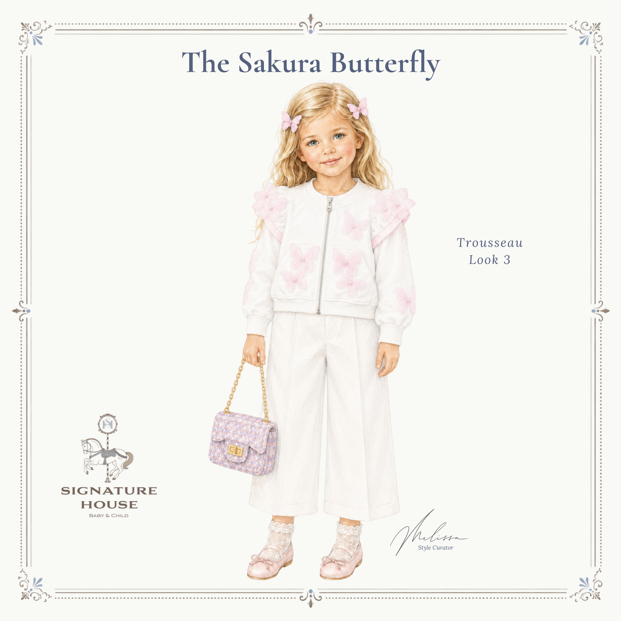 THE SAKURA BUTTERFLY TROUSSEAU | GIRL