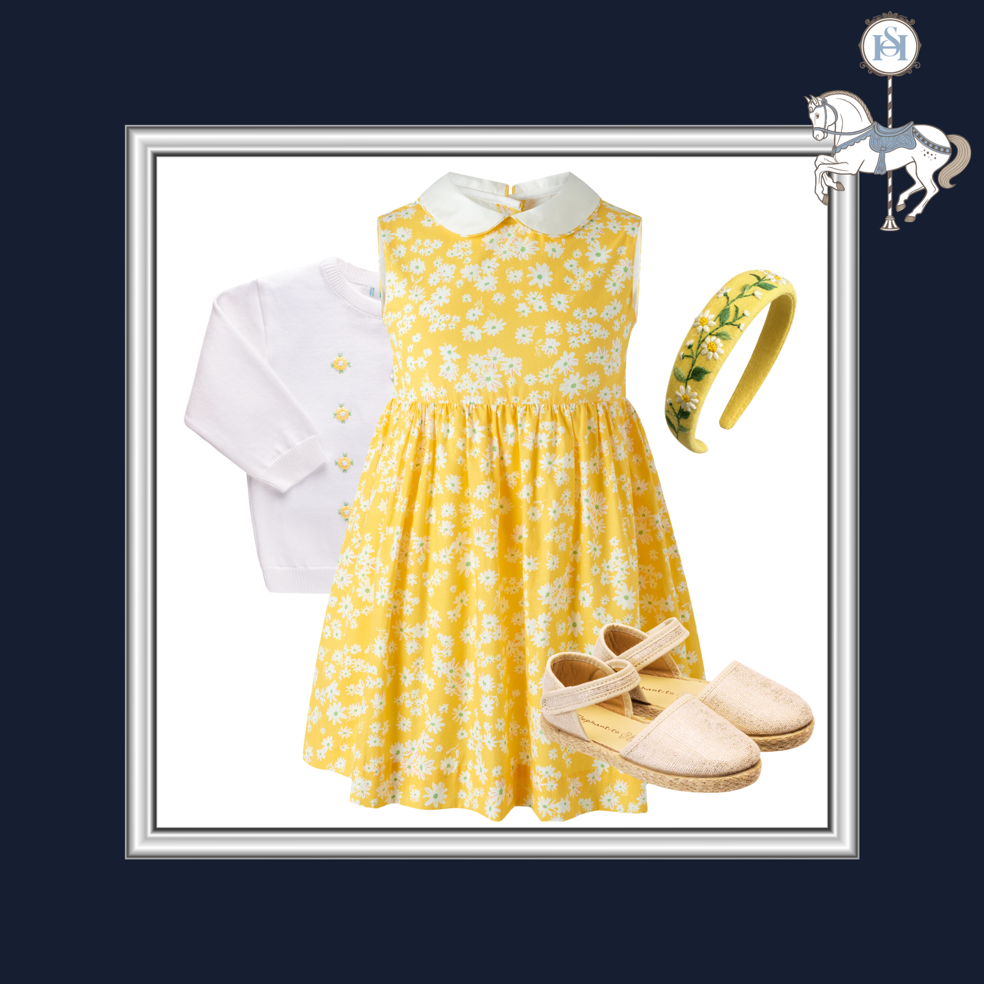 THE DAISY | Girl Floral Dress Ensemble | Nº 3 Baby & Child