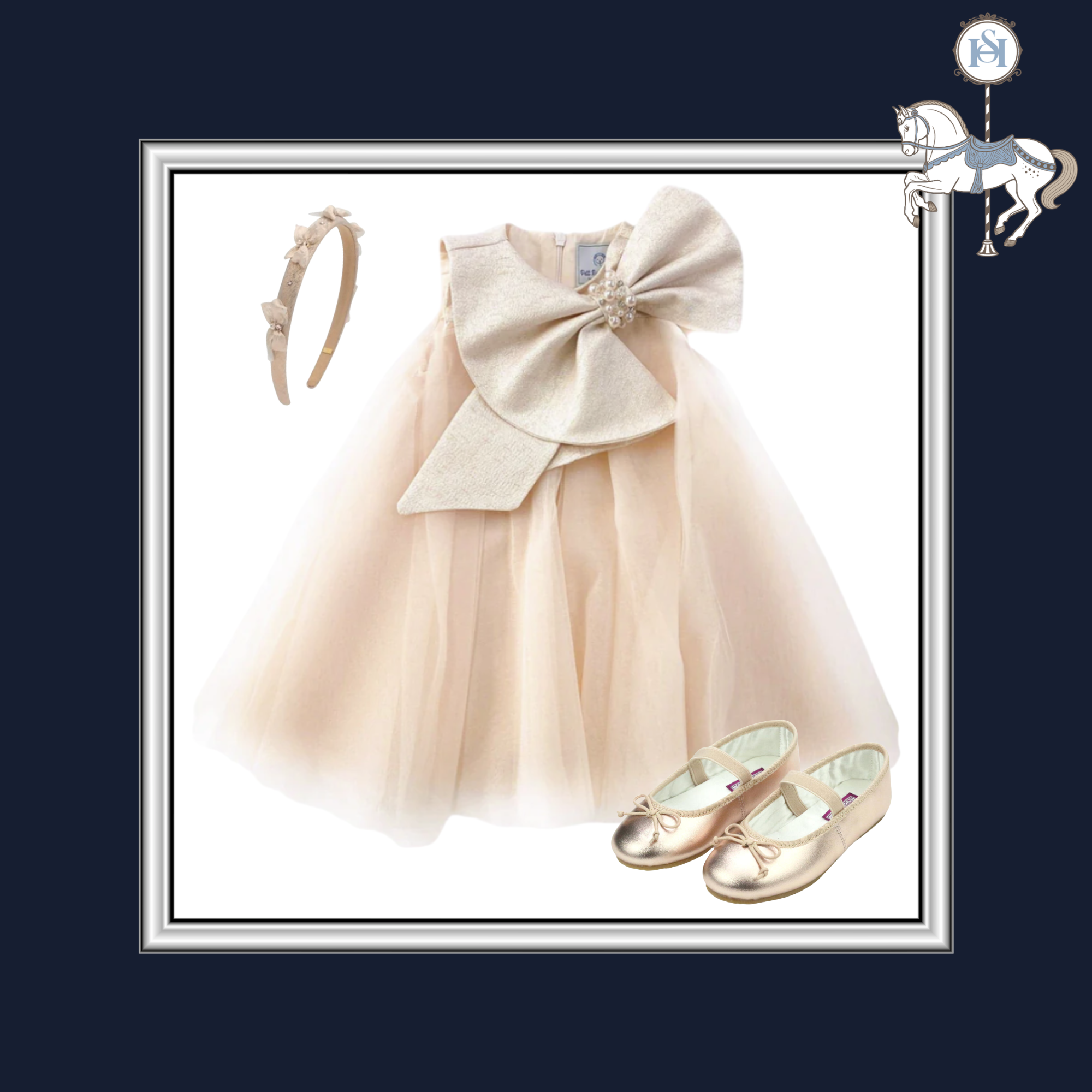 THE GILDED PEACH | Girl Tulle Dress Ensemble | Nº 3 Baby & Child