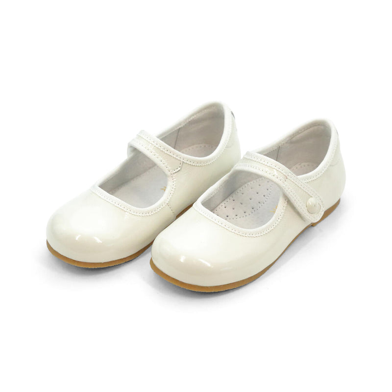 RENATA SPECIAL OCCASION FLATS IVORY PATENT