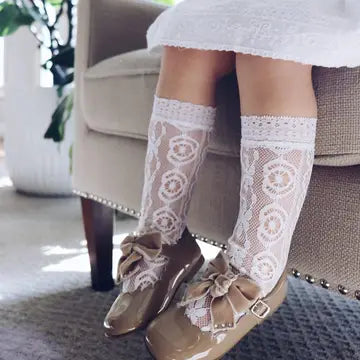 DAISY LACE SOCKS WHITE