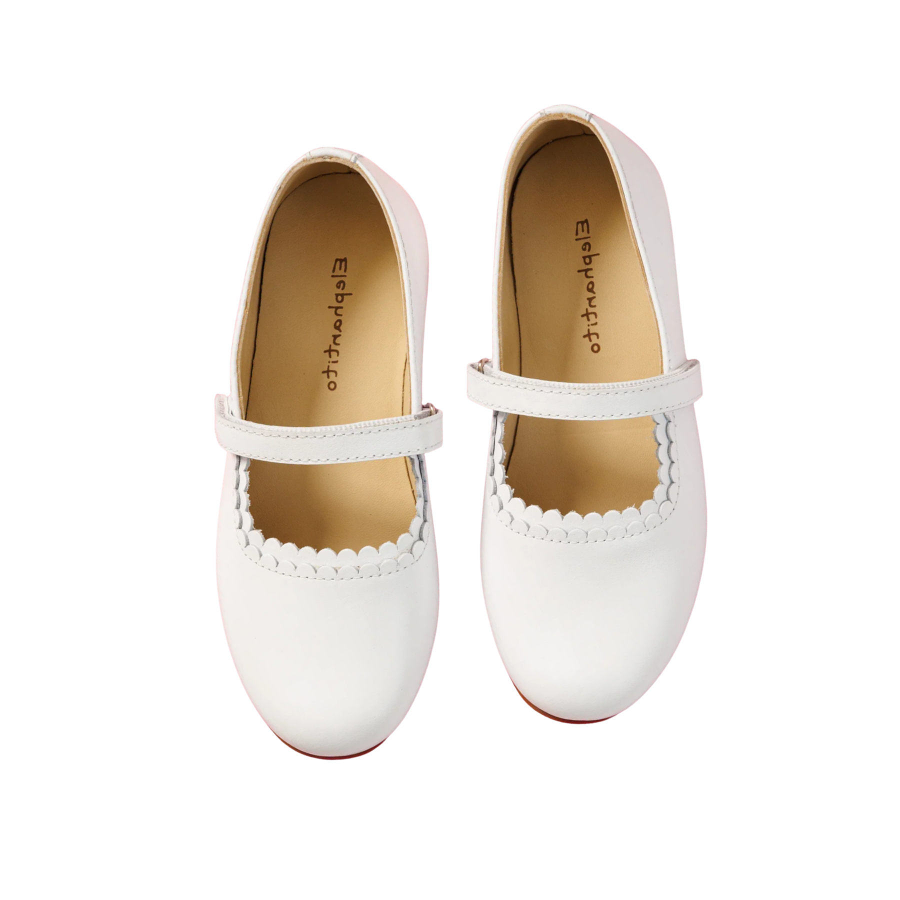 ARIA WHITE BALLET FLATS | Elephantito