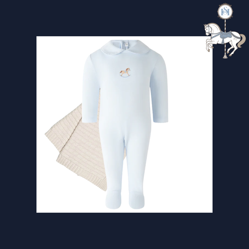 THE NURSERY ROCKING HORSE | Newborn Boy Pima Footie | Nº 3 Baby & Child