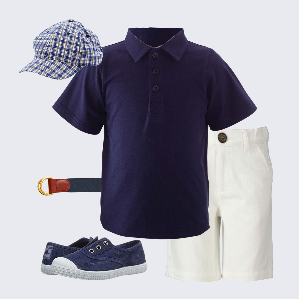 THE BLUEFIELD | Boy Polo & Plaid Ensemble | Nº 3 Baby & Child