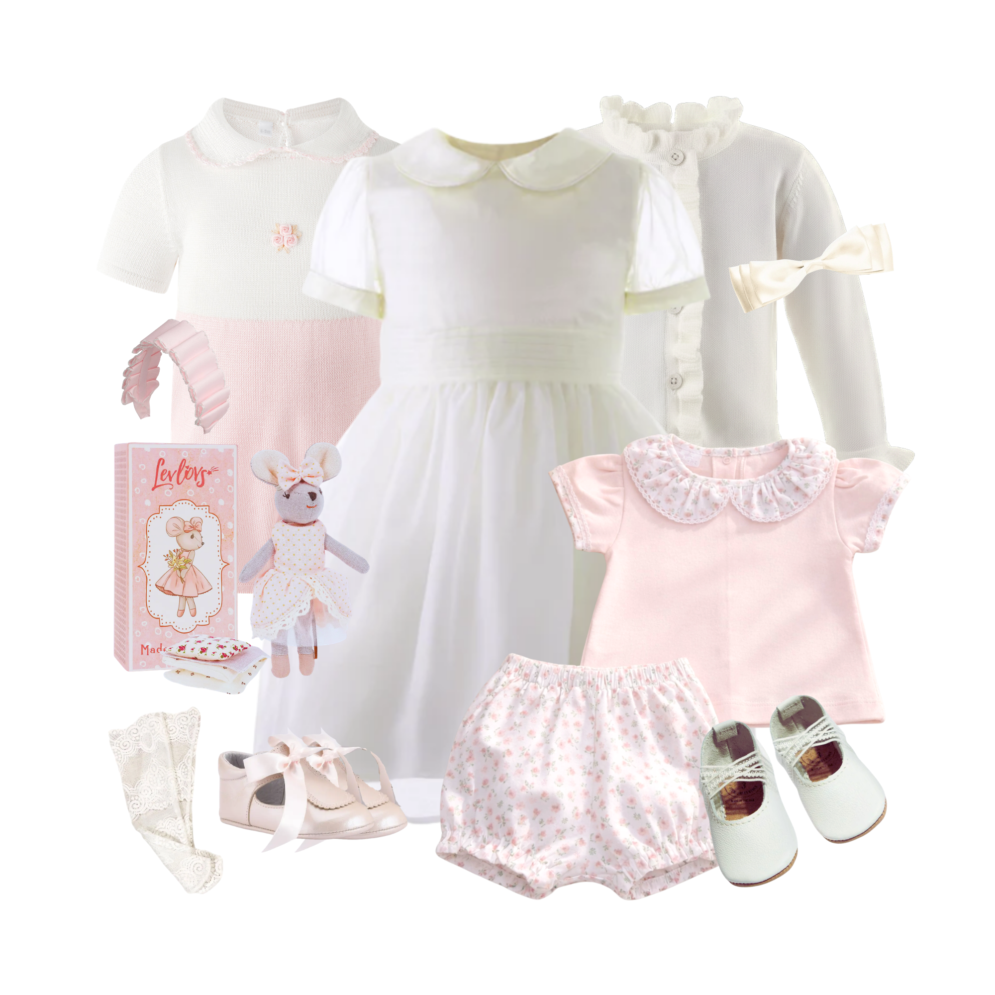 THE BLUSHES & CREAM | Baby Girl 3-Outfit Trousseau | Nº 3 Baby & Child