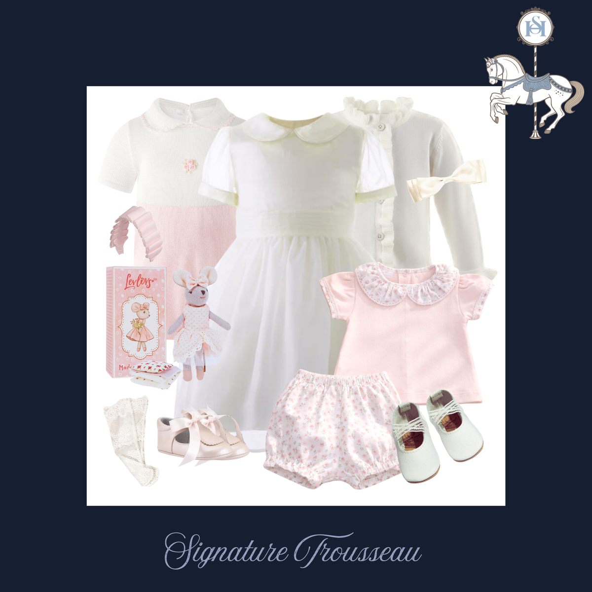 THE BLUSHES & CREAM | Baby Girl 10-Piece Trousseau | Nº 3 Baby & Child