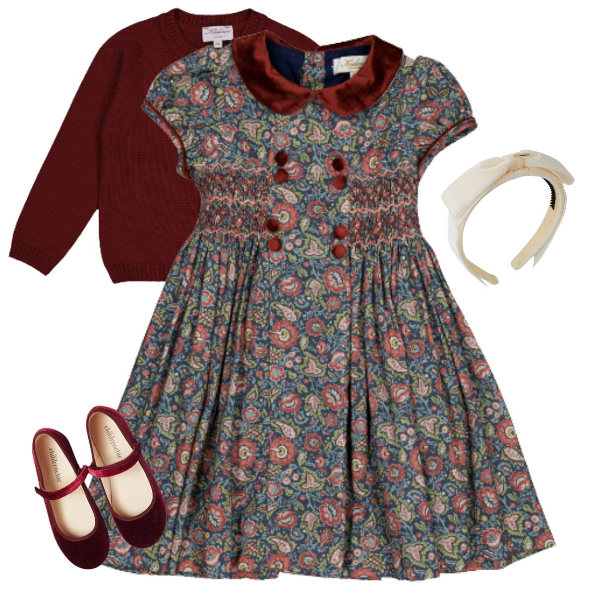 THE CACHEMIRE | Girl Paisley Dress Ensemble