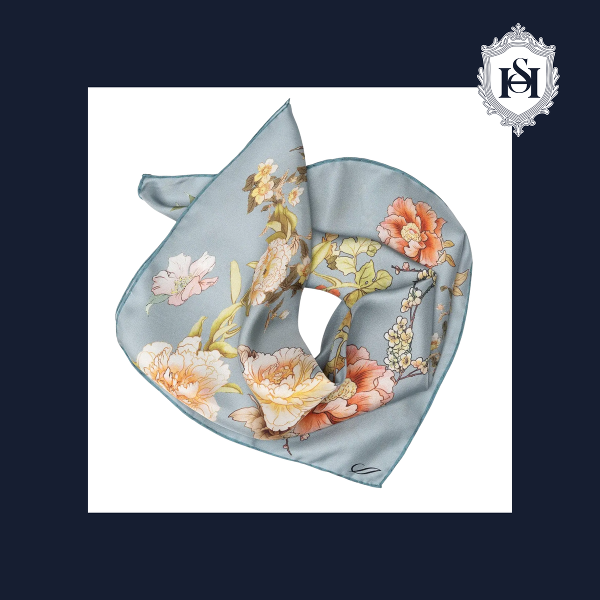 CARINA SILK BANDANA POWDER BLUE | N° 1 Woman