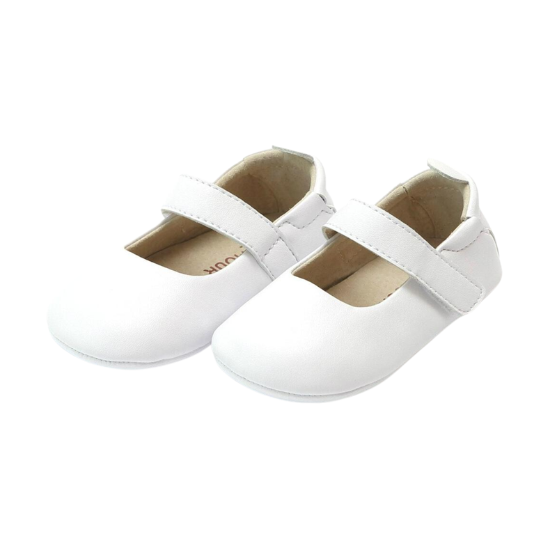 White Classic Mary-Jane Baby Shoe