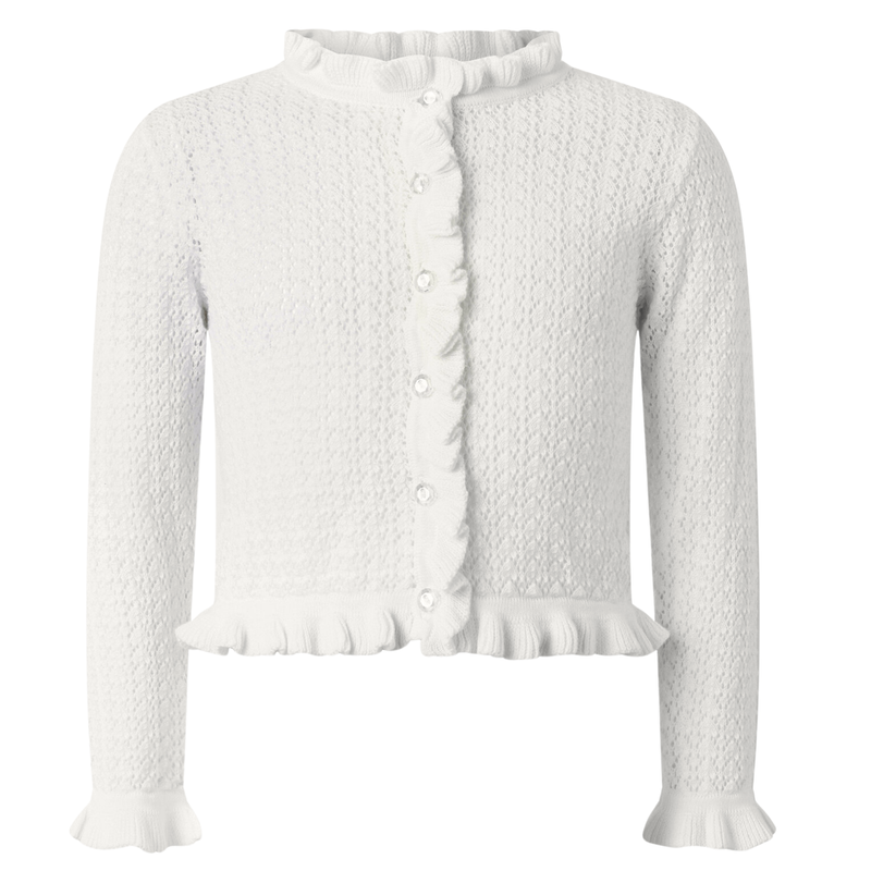 Ivory Crochet Lace Cardigan