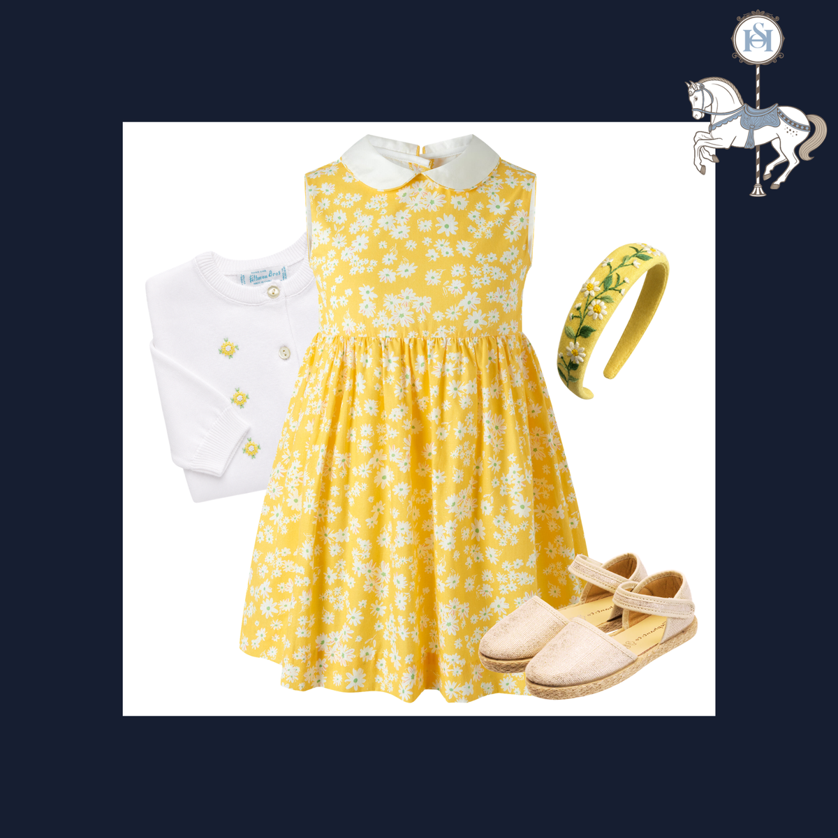 THE DAISY | Girl Floral Dress Ensemble | Nº 3 Baby & Child