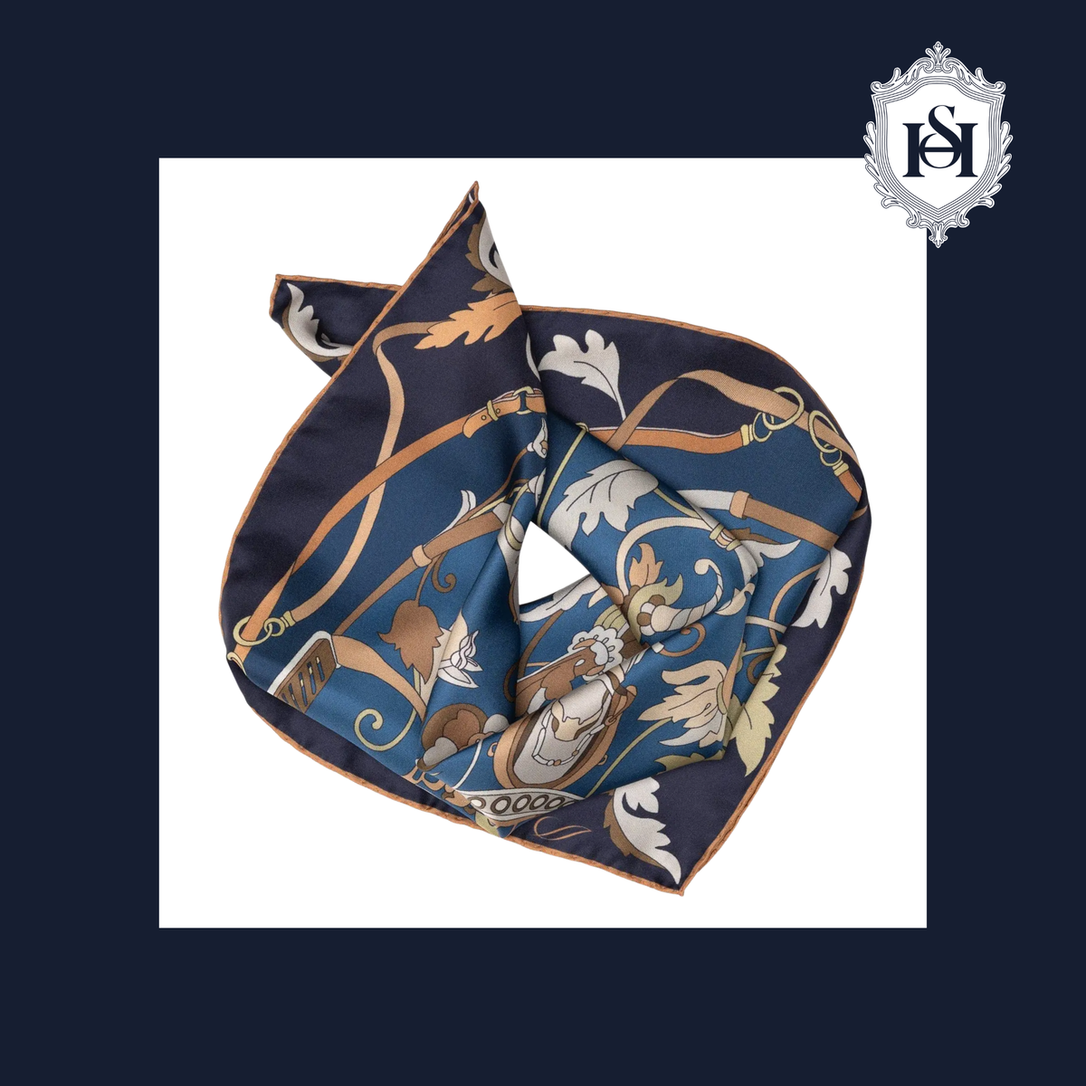 ELENA MIDNIGHT BLUE SILK BANDANA | N° 1 Woman