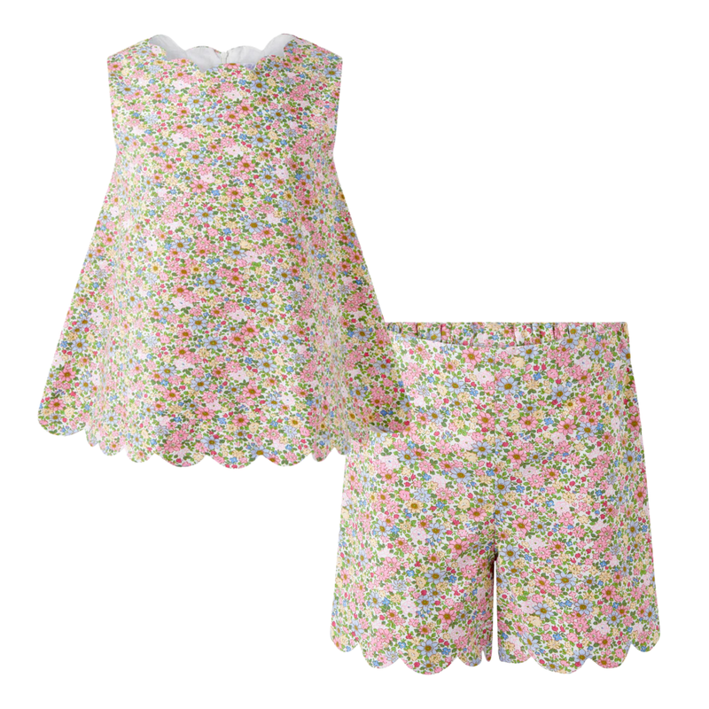 Floral Scalloped Set