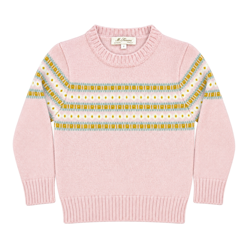 Pink Fair Isle Sweater
