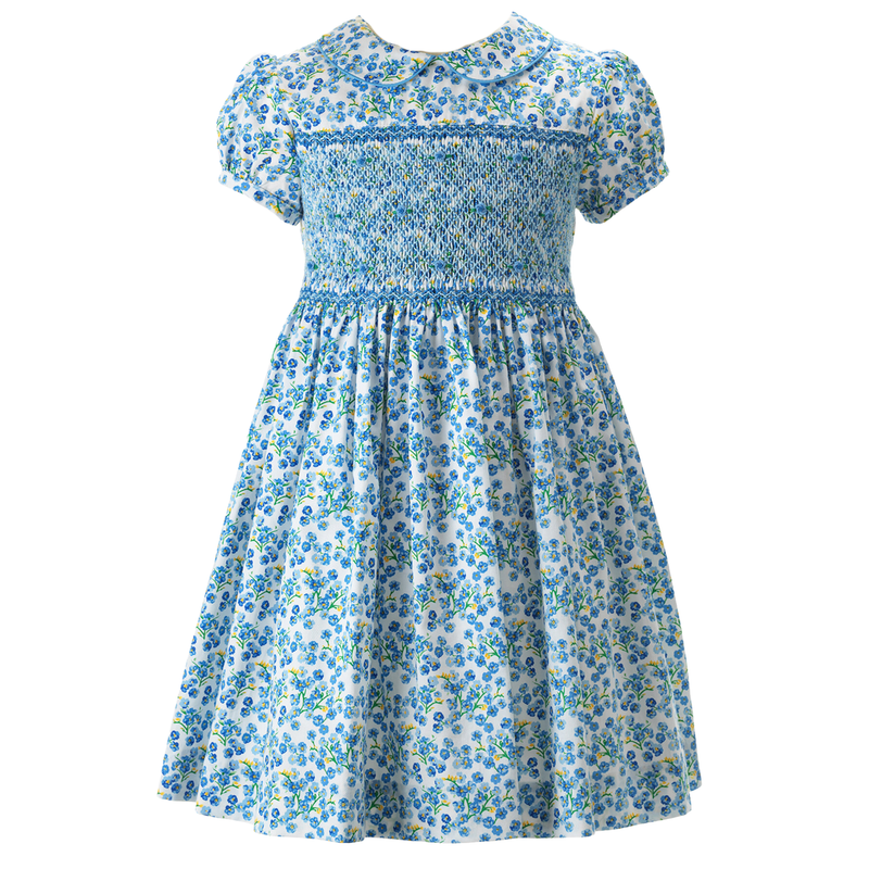 Forget-Me-Not Smocked Dress