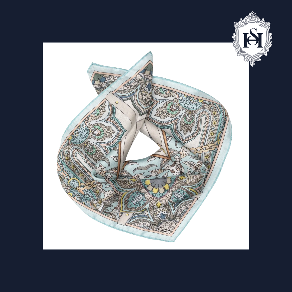 FRANCESCA SILK BANDANA AQUA | N° 1 Woman
