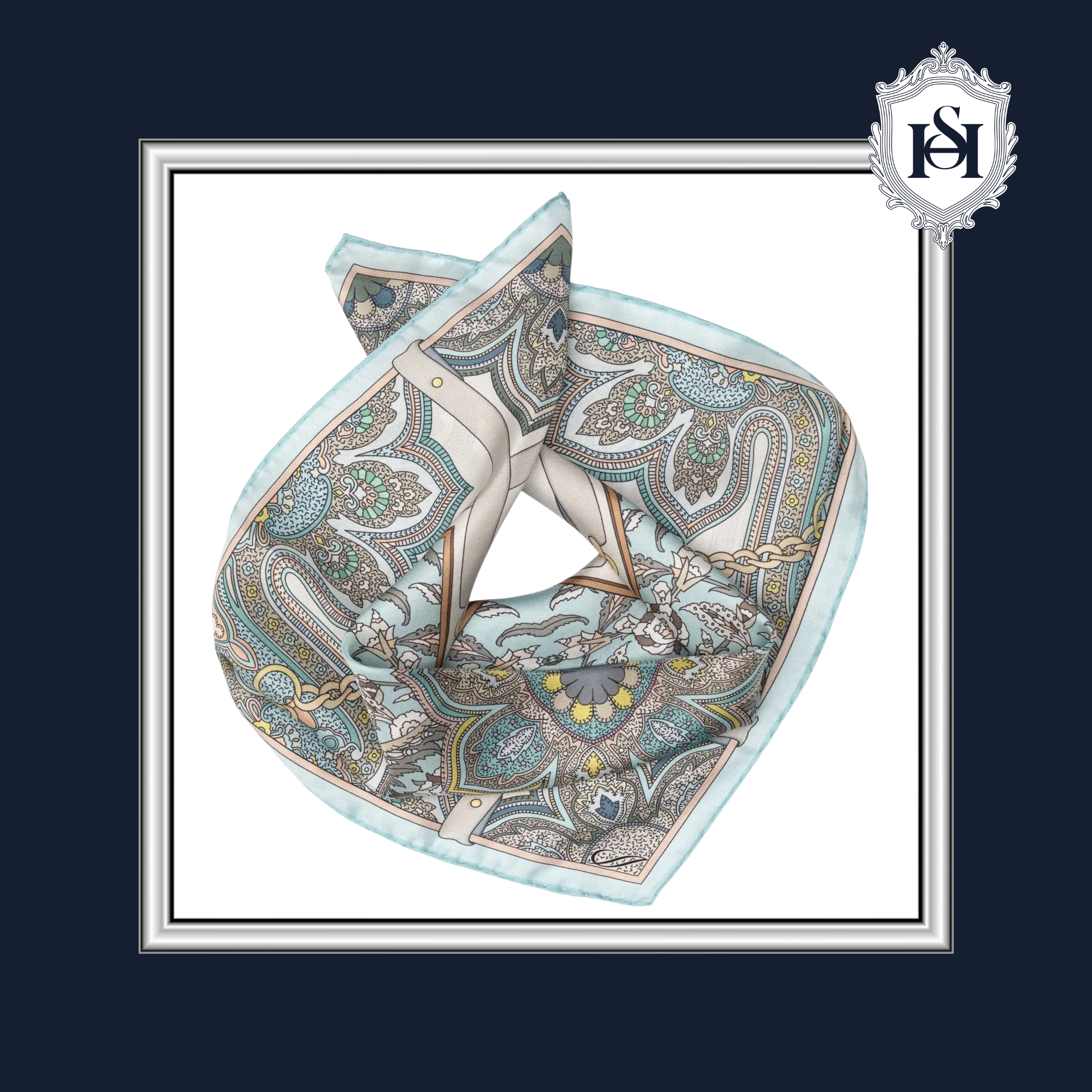 FRANCESCA SILK BANDANA AQUA | N° 1 Woman