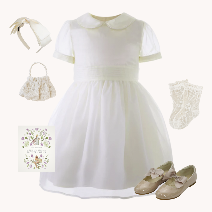 THE GARDEN FAIRIE | Girl Organza Pintuck Dress Ensemble