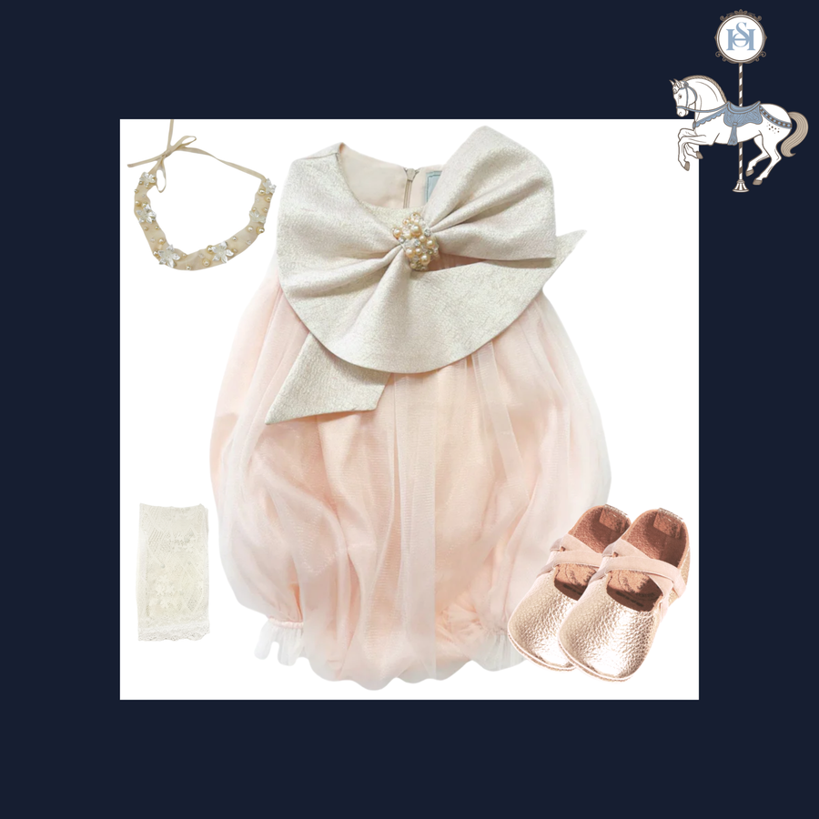 THE GILDED PEACH | Baby Girl Tulle Romper Ensemble | Nº 3 Baby & Child