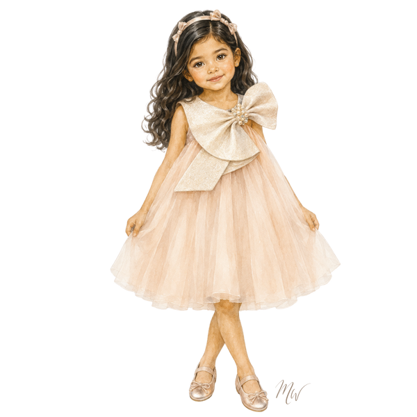 THE GILDED PEACH | Girl Tulle Dress Ensemble | Nº 3 Baby & Child