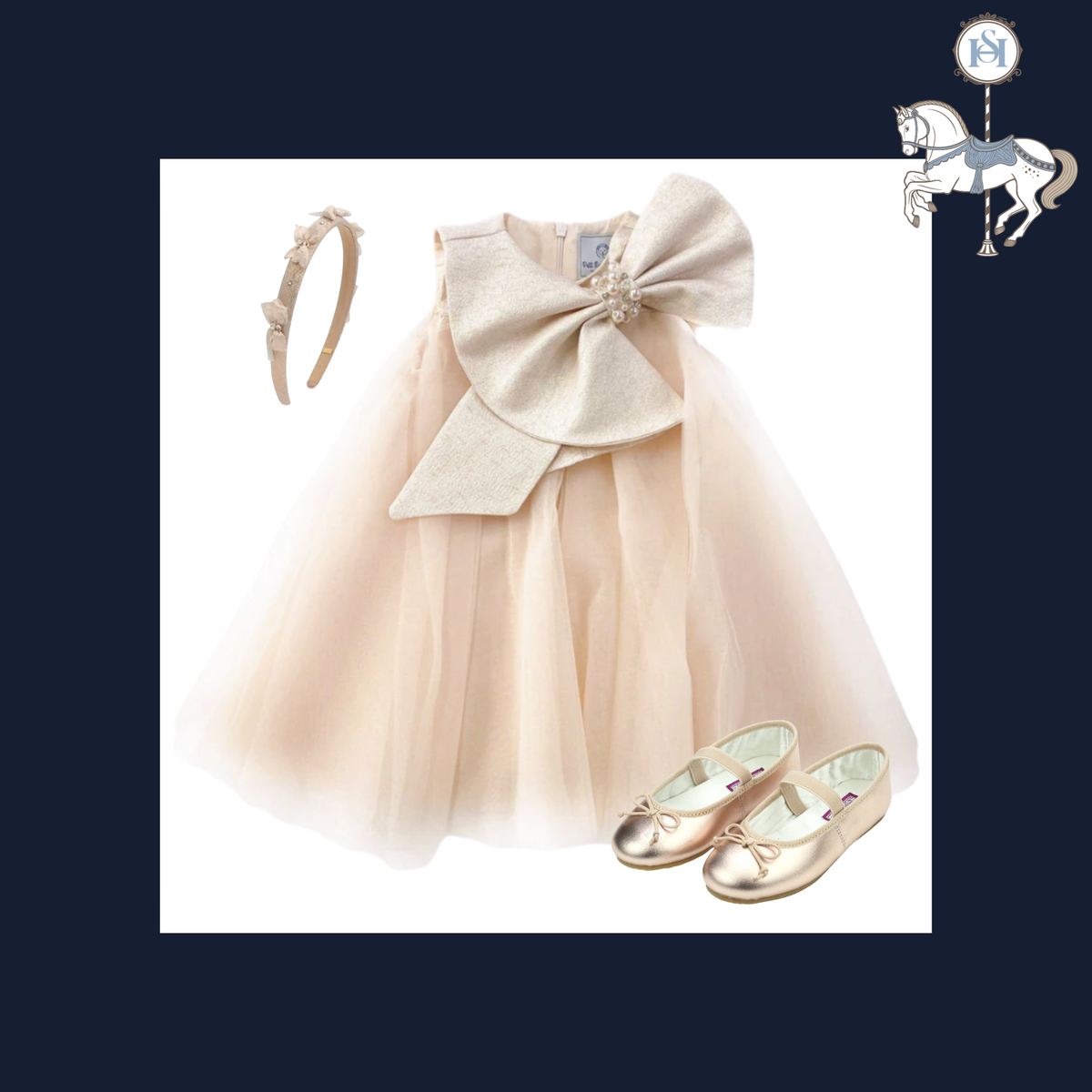 THE GILDED PEACH | Girl Tulle Dress Ensemble | Nº 3 Baby & Child