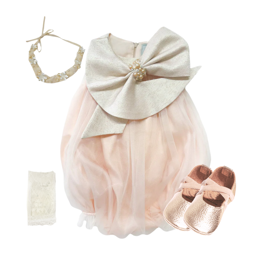 THE GILDED PEACH | Baby Girl Tulle Romper Ensemble | Nº 3 Baby & Child