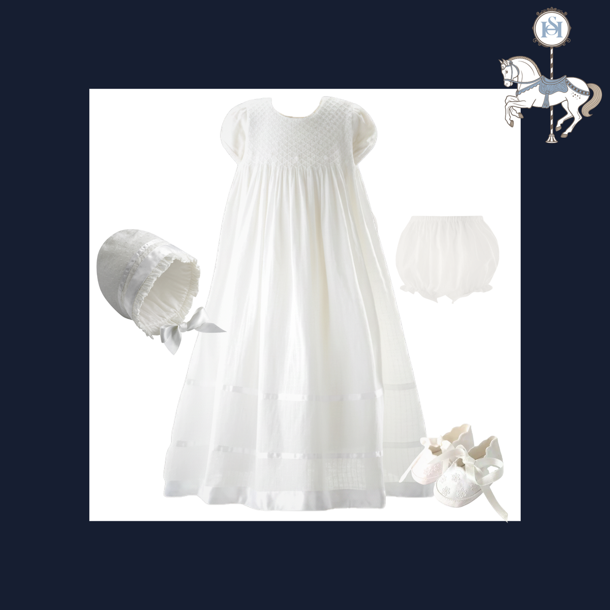THE GRACE | Baby Girl Christening Gown Ensemble | Nº 3 Baby & Child