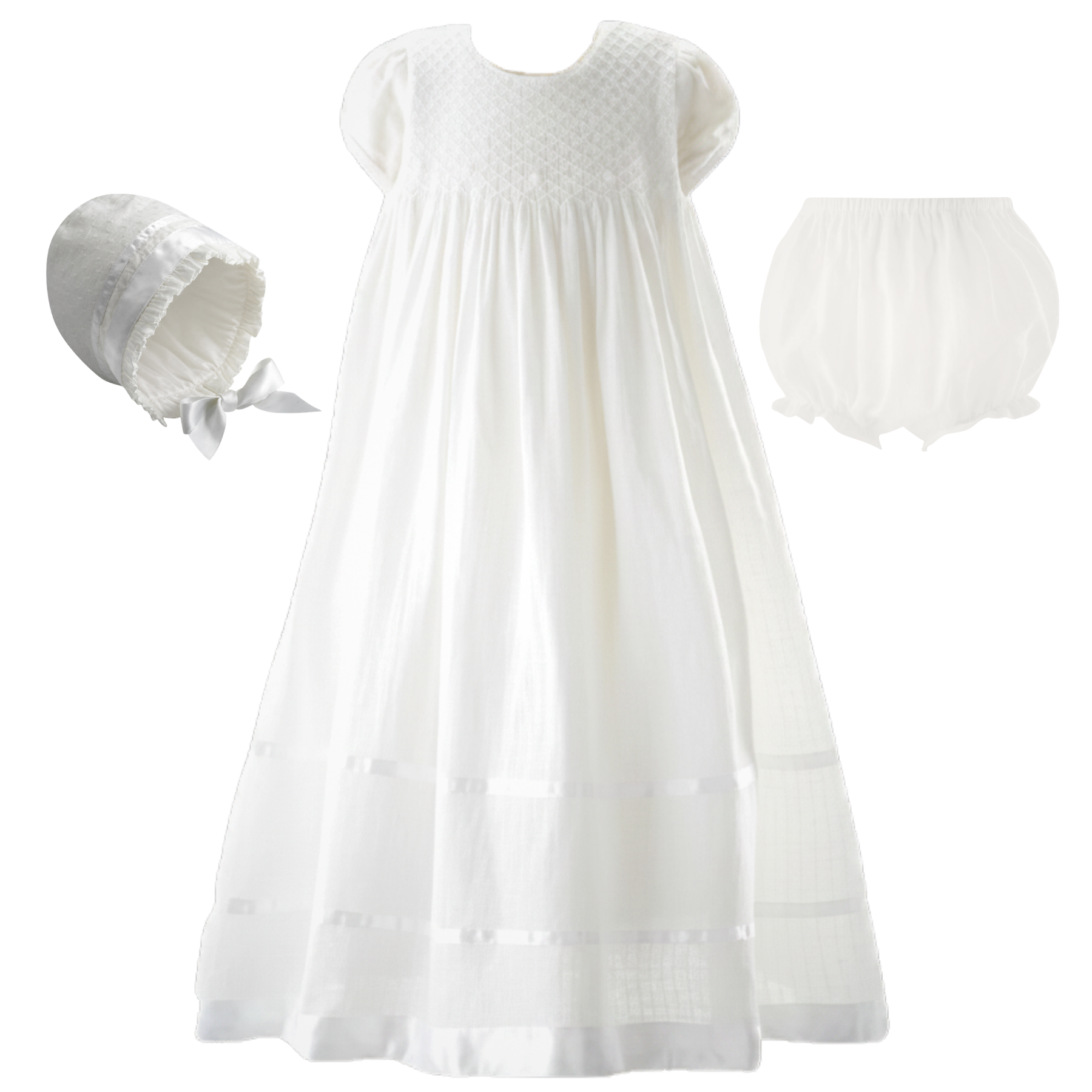 CHRISTENING SMOCKED GOWN SET | Rachel Riley