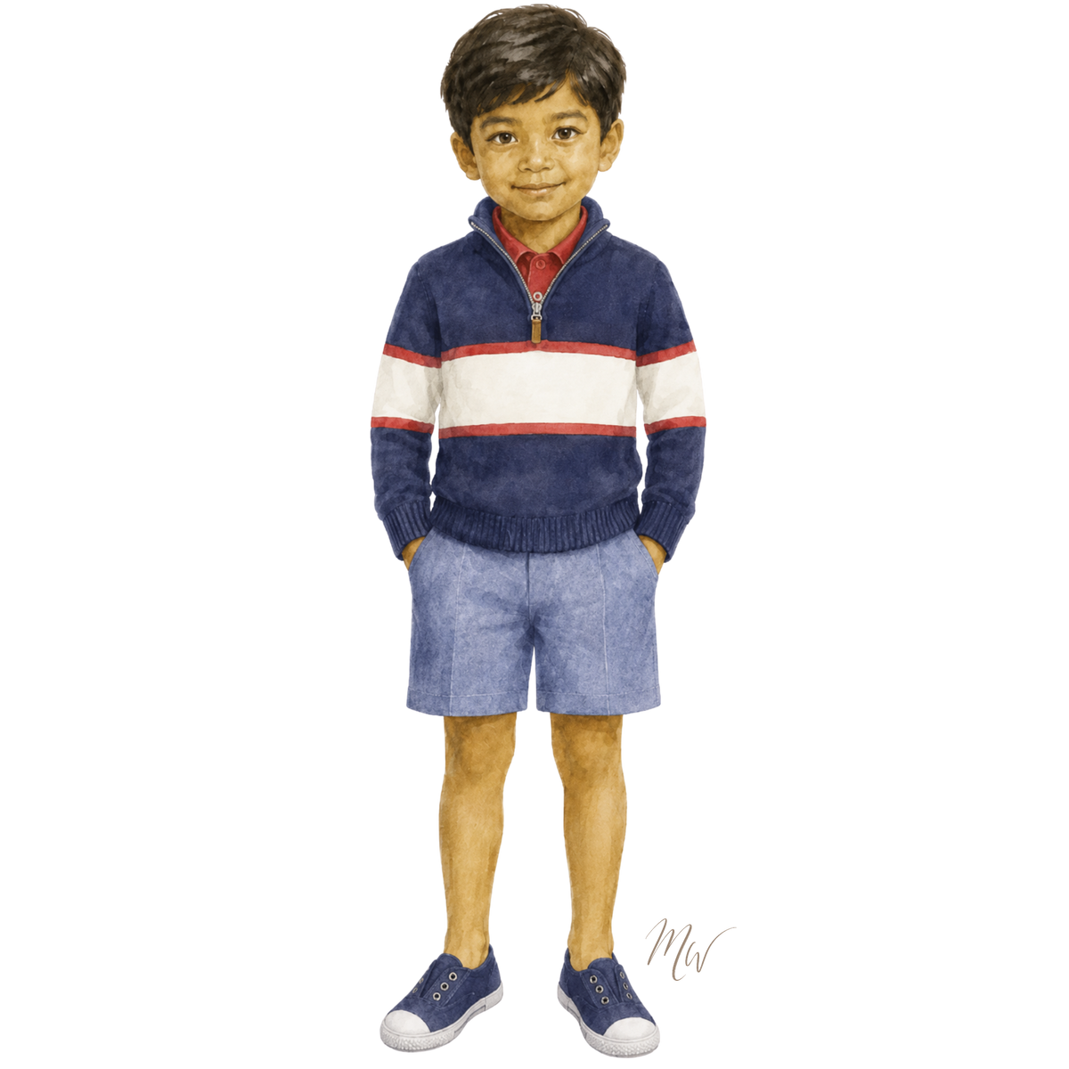 THE HELMSMAN | Boy Chambray & Stripes Ensemble