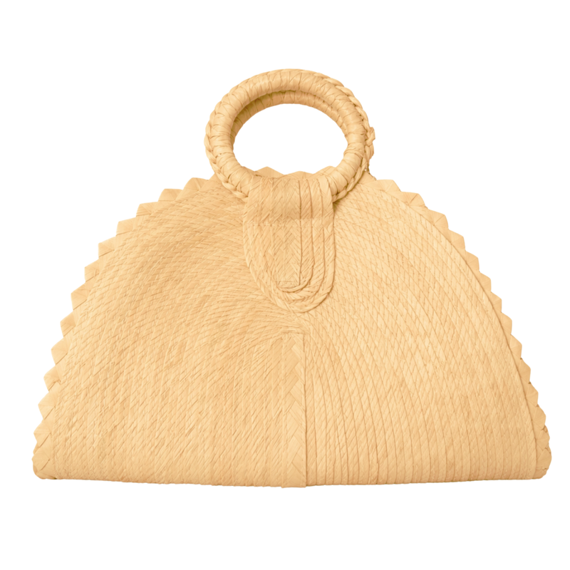 Honey Palm Leaf Woven Bag