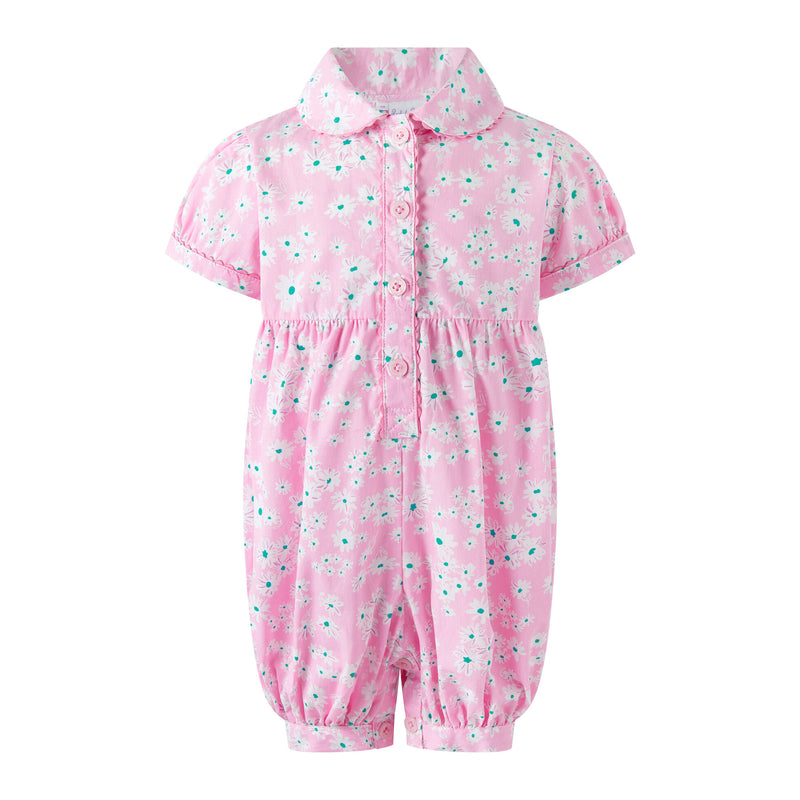 Floral Button-front Babysuit