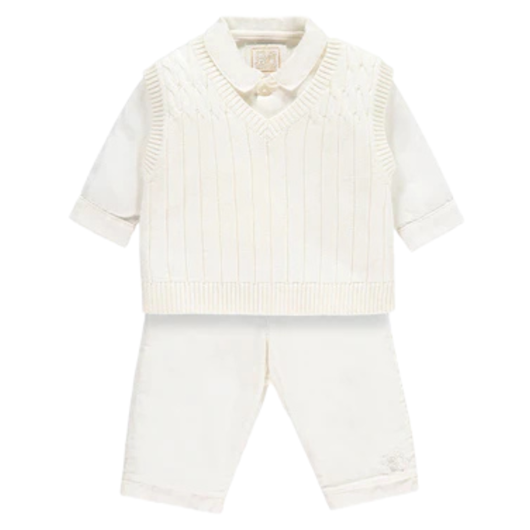GEORGE 3-PIECE BABY SET IVORY | Emile et Rose