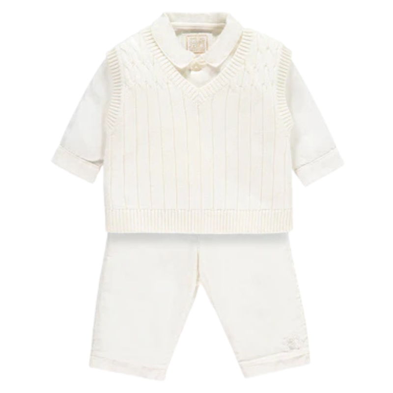 GEORGE 3-PIECE BABY SET IVORY