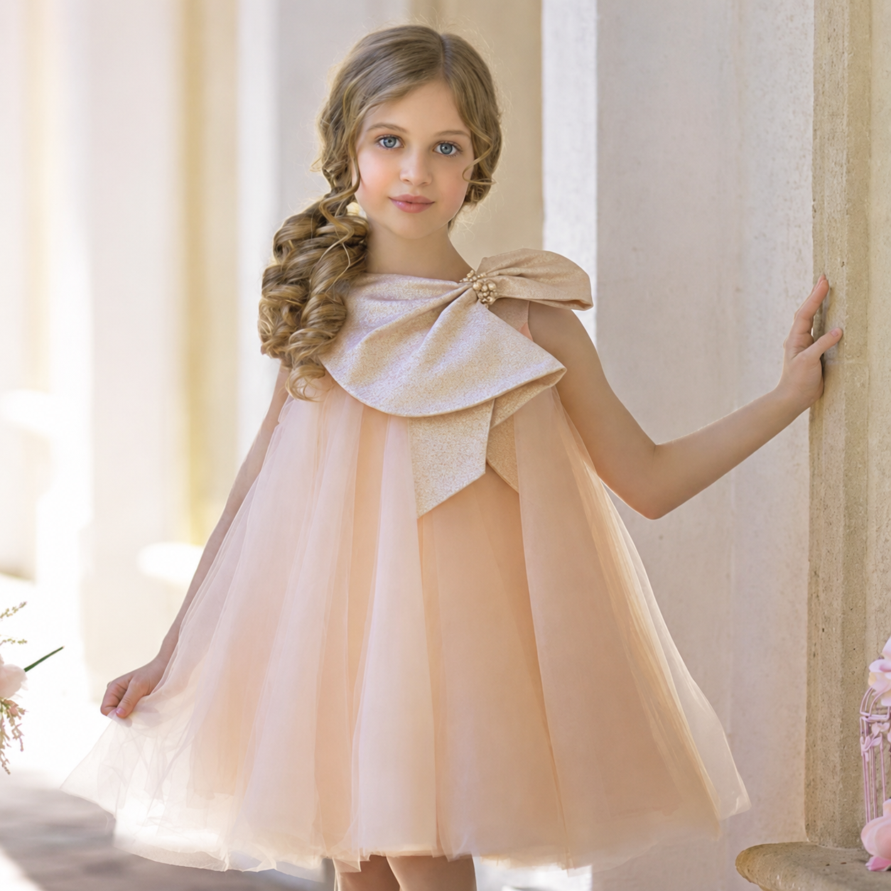 THE GILDED PEACH | Girl Tulle Dress Ensemble | Nº 3 Baby & Child