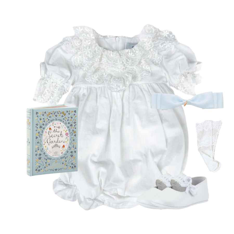 THE JARDIN BLANC | Baby Girl Heirloom Linen Dress | Nº 3 Baby & Child