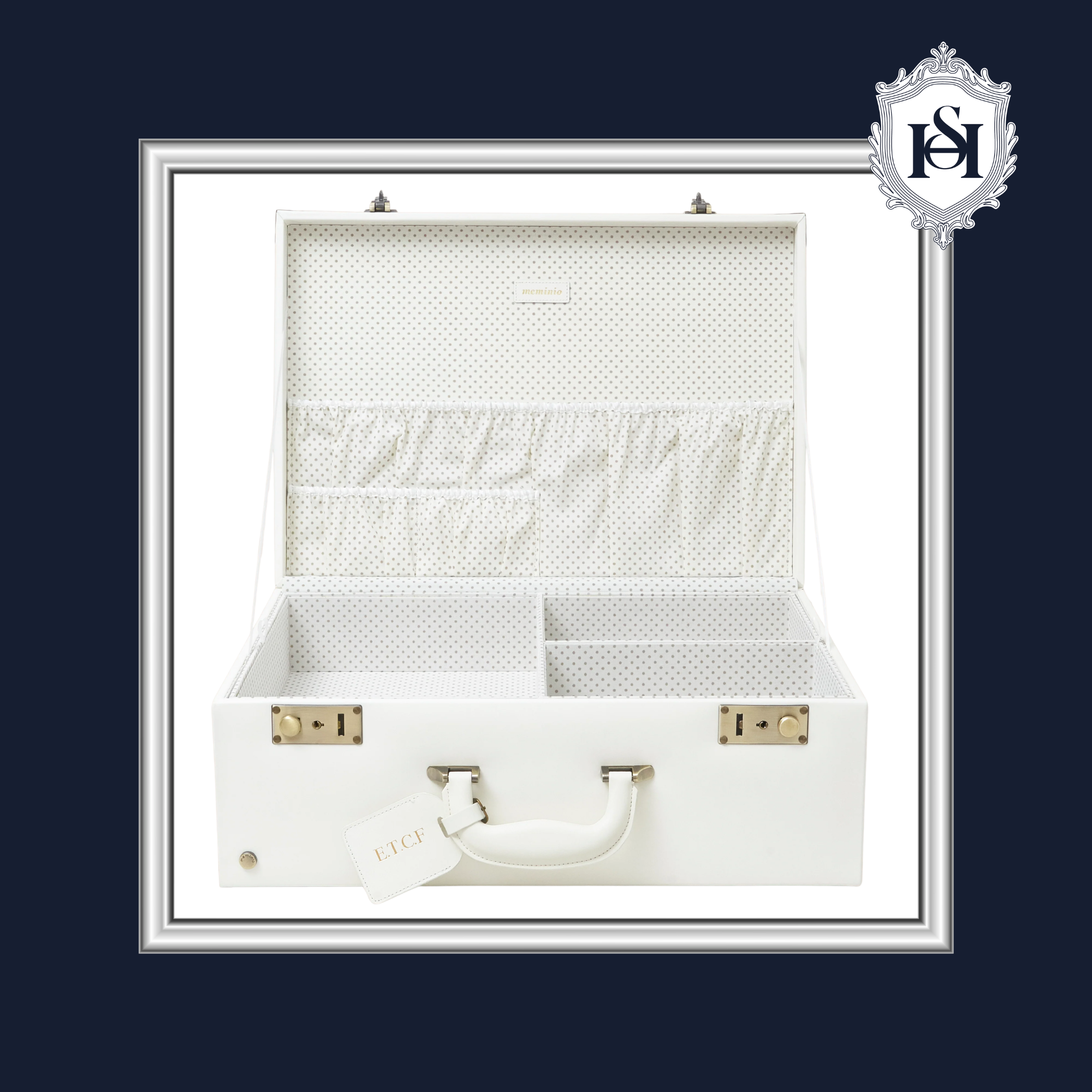 LARGE IVORY WHITE MEMORY CASE | Nº 1 Woman