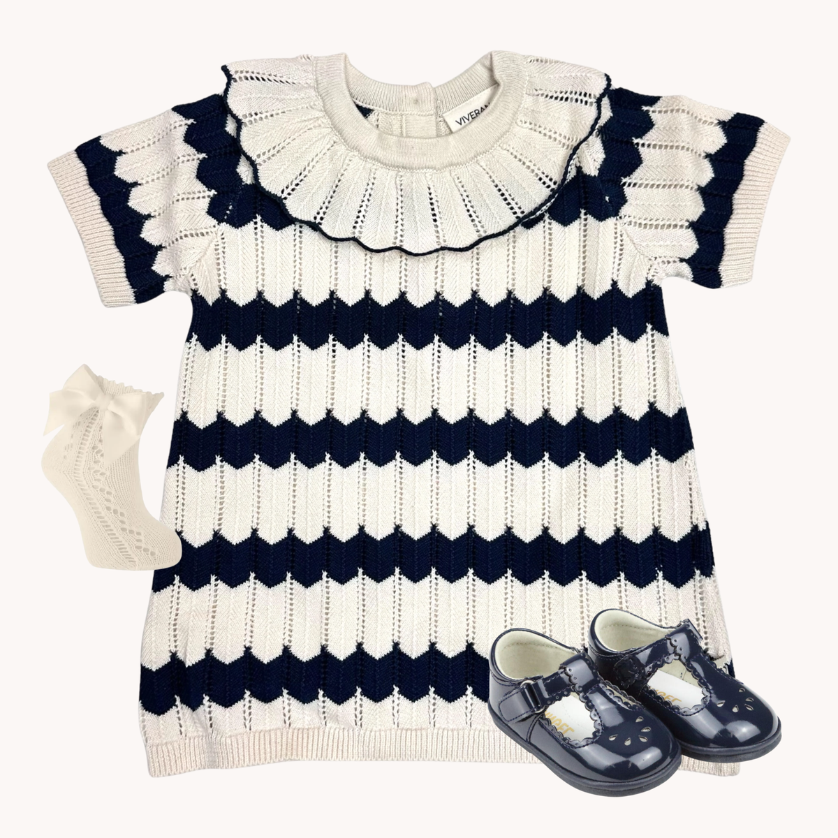THE MADELEINE  | Baby Girl Knit Dress Ensemble