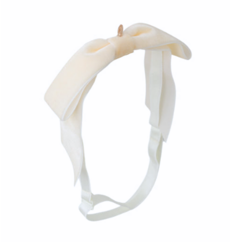 Ivory Matilda Velvet Headband Wrap