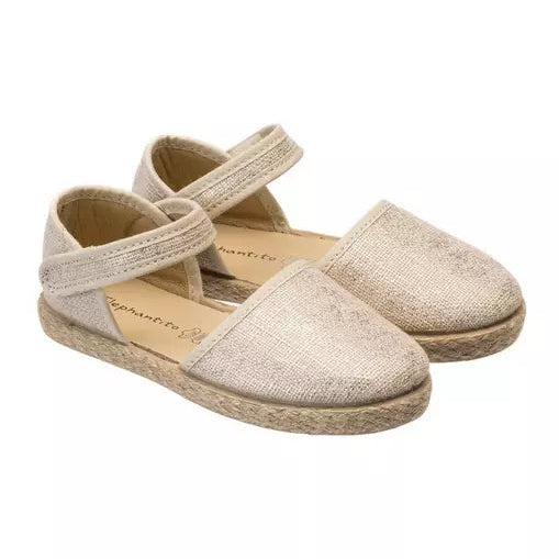 Metallic Natural Espadrilles