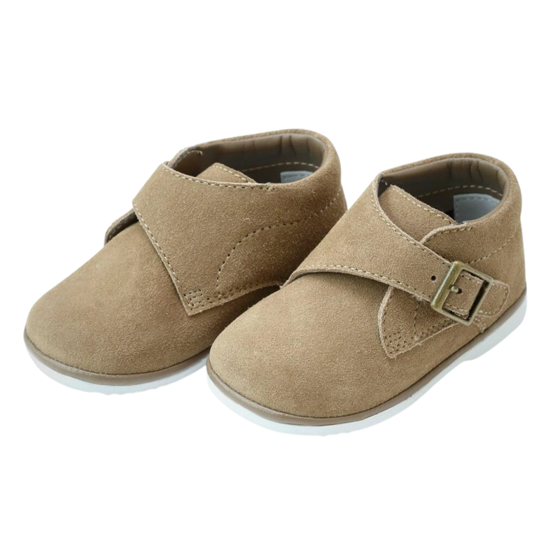 FINCH BUCKLED LEATHER BABY BOOT