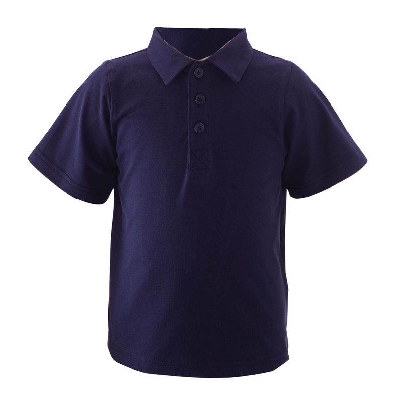 Navy Piqué Polo Shirt